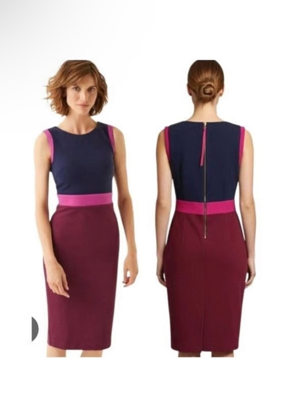 Boden Cecilia Ottoman Colorblock Sheath Dress